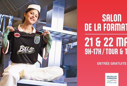 Rejoins-nous au Salon de la Formation ces 21 et 22 mars à Tour&Taxis. l’entrée est gratuite !