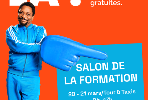 Rejoins-nous au Salon de la Formation ces 20 et 21 mars à Tour&Taxis. l’entrée est gratuite !