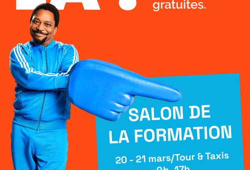 Rejoins-nous au Salon de la Formation ces 20 et 21 mars à Tour&Taxis. l’entrée est gratuite !
